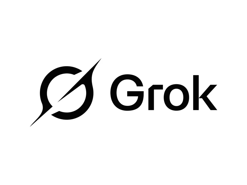 The logo of the Grok